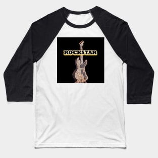 Rockstar rock guitar Baseball T-Shirt